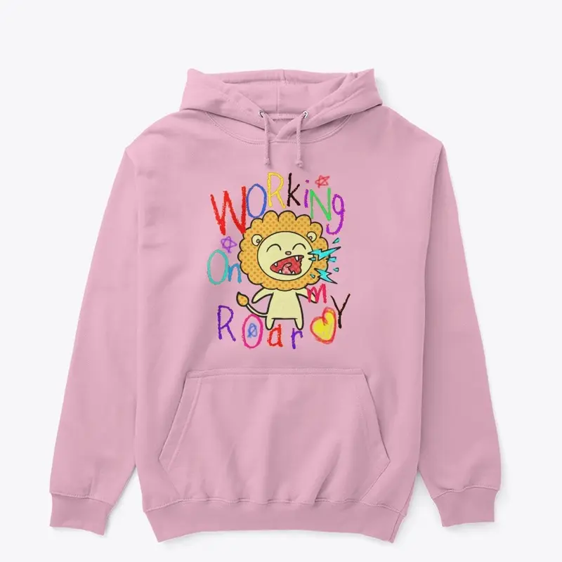 Working On My Roar Kid's Hoodie